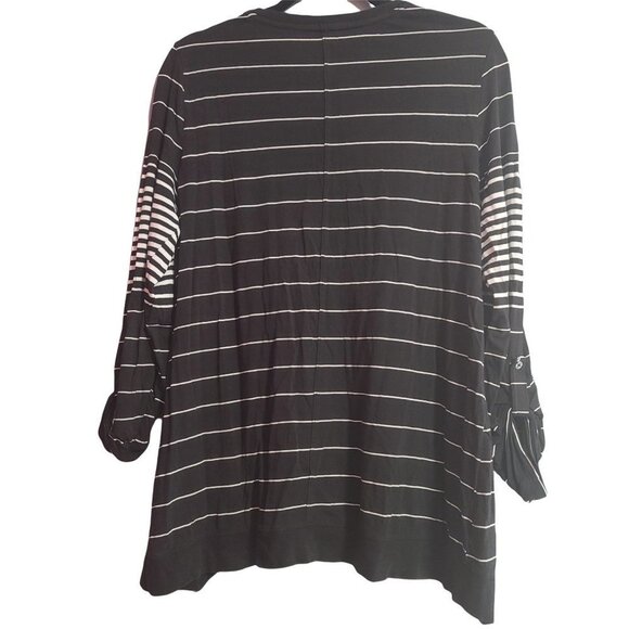 Calvin Klein Black and white womans long shirt, size Medium - Picture 2 of 7